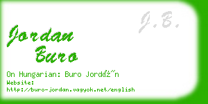 jordan buro business card